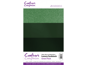 A4 Luxury Mixed Green Card - 30 Pack