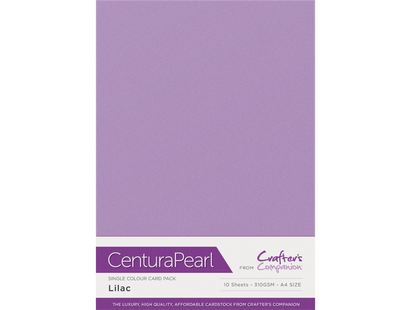 Crafter's Companion Centura Pearl Single Colour A4 10 Sheet Pack - Lilac