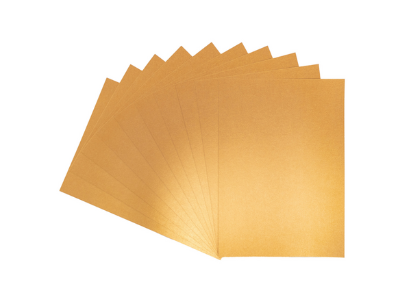 Crafter's Companion Centura Pearl Metallic A4 Single Colour 10 Sheet Pack - Copper