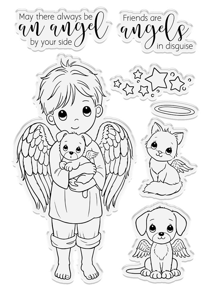 Conie Fong Angel Inspiration Stamp Die Friendship Angel