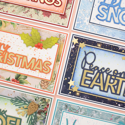 Crafter's Companion Christmas Sentiment Dies Collection