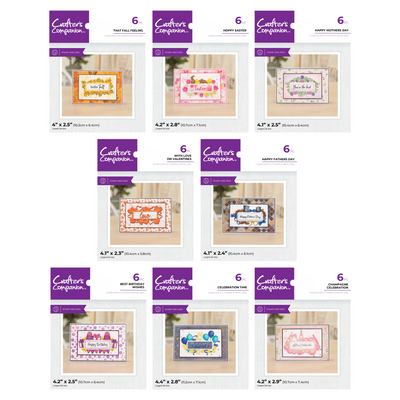 Crafter's Companion Everyday Sentiment Frame Stamp & Dies Collection
