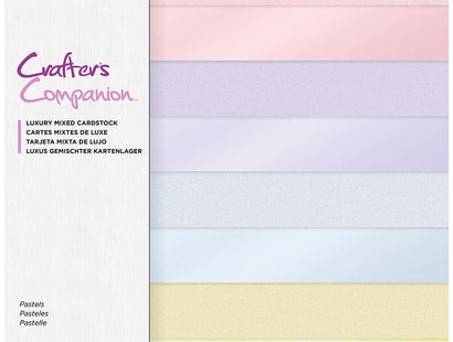 Crafter's Companion - Luxury Mixed Cardstock - 12"x12" - Pastels