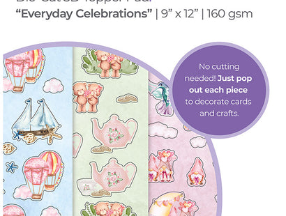 Crafter's Companion 12" x 9" 3D Topper Pad - Everyday Celebrations