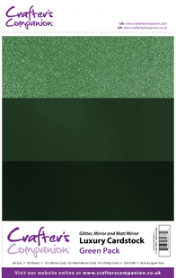 Crafter's Companion A4 Luxury Cardstock Pack - Green