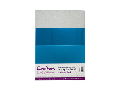 Crafter's Companion A4 Luxury Cardstock Pack - Ice Blue