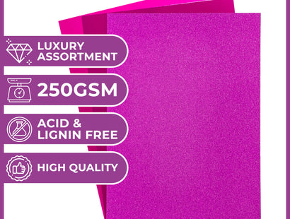 Crafter's Companion A4 Luxury Cardstock Pack - Purple