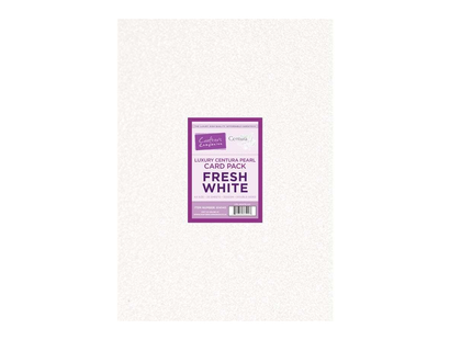 Crafter's Companion Centura Pearl Fresh White Luxury Double Sided A3 Card Pack - 20 sheets