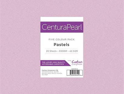 Crafter's Companion Centura Pearl Printable Card Pack - A3 Pastels