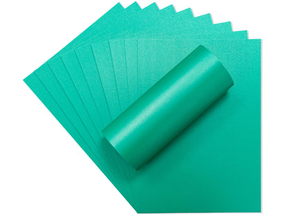 Crafter's Companion Centura Pearl Single Colour A4 10 Sheet Pack - Xmas Green