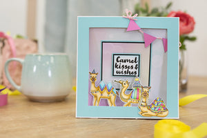 Crafter's Companion Clear Acrylic Stamp – Camel kisses and wishes