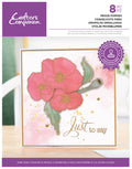 Crafter's Companion Outline Floral Photopolymer Stamp - Proud Poppy