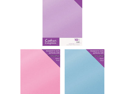 Crafter's Companion Pastel Glitter Card 30 Sheet Collection