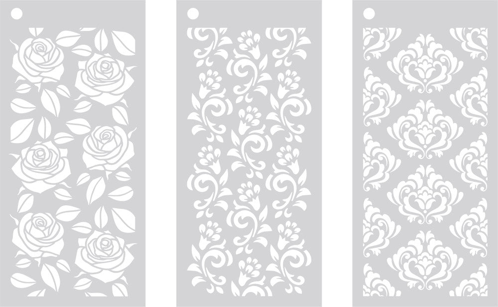 Crafter's Companion Stencil Set- Opulent Trio -Crafters Companion UK