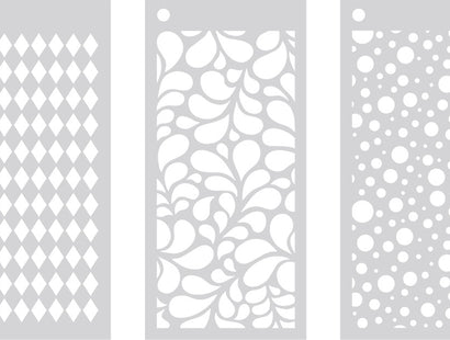 Crafter's Companion Stencil Set - Stylish Trio