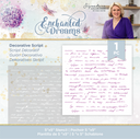 Crafter's Companion Stencil - Decorative Script