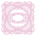 Nature's Garden Vintage Rose Pre-cut elements - Ornate Lace Panel