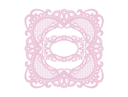 Nature's Garden Vintage Rose Pre-cut elements - Ornate Lace Panel