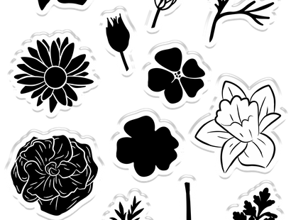 CC - Photopolymer Stamp - Flower Garden