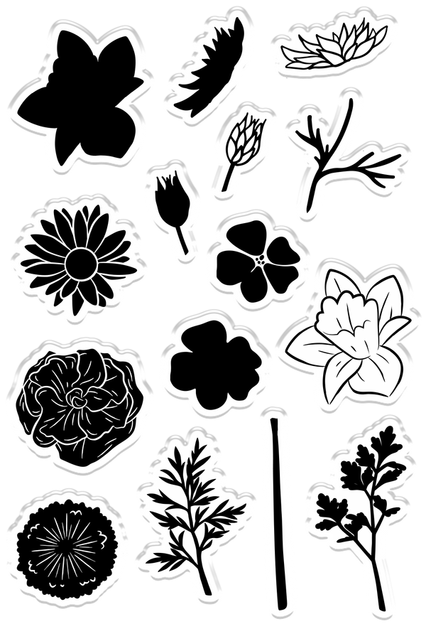 CC - Photopolymer Stamp - Flower Garden