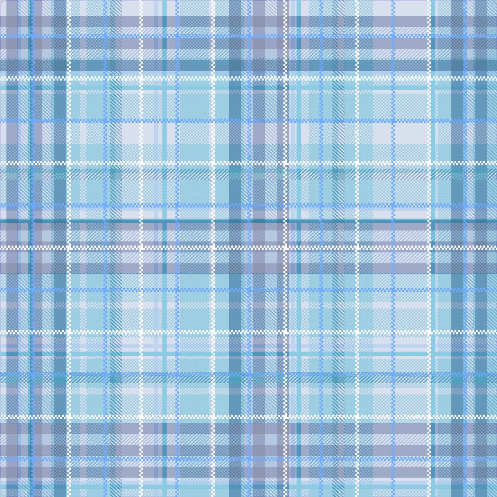 Crafter's Companion 12 x 12" Paper Pad - Blue Pastel Plaid