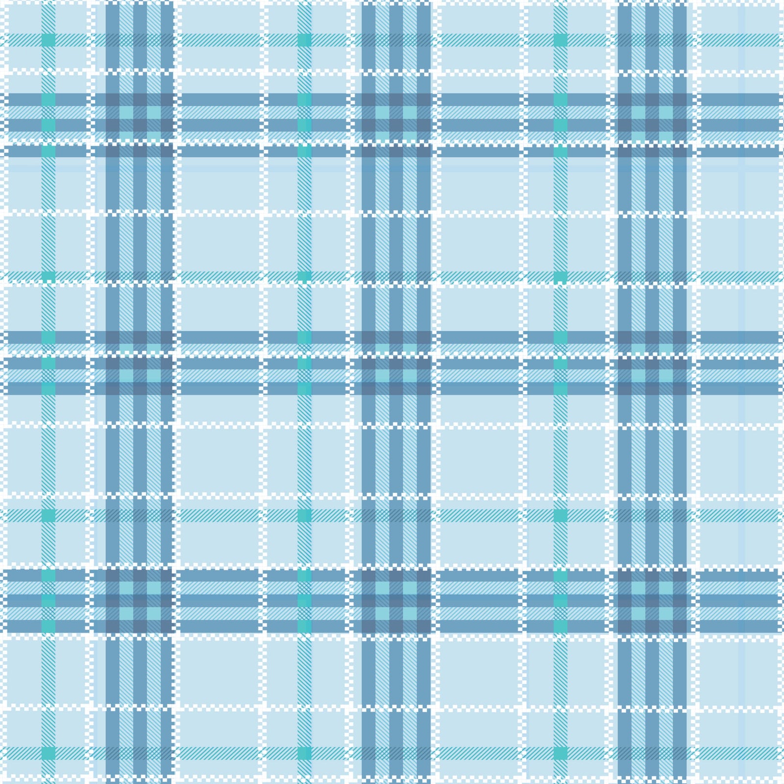 Crafter's Companion 12 x 12" Paper Pad - Blue Pastel Plaid