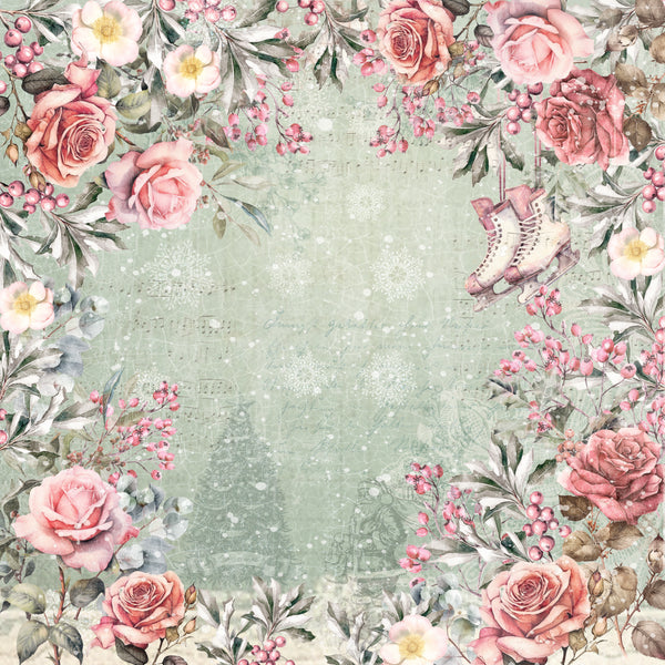 Sara Signature Christmas Rose - 12” x 12” Paper Pad 