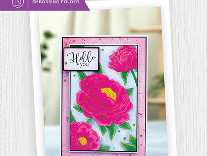 Gemini Illustrated Embossing Folder - Pretty Peonies