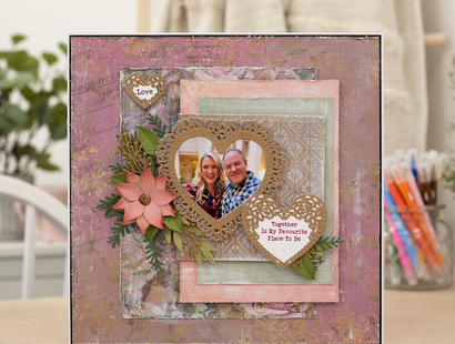 Gemini Lace Nesting Die – Swirling Heart Frames