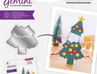 Gemini - Create-a-Card - Message Reveal Dies - Christmas Tree Base