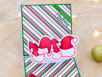 Gemini Christmas Twist & Pop Die - Santa Hats