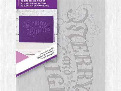 Gemini 5 x 7 3D Embossing Folder - Merry and Bright 2018