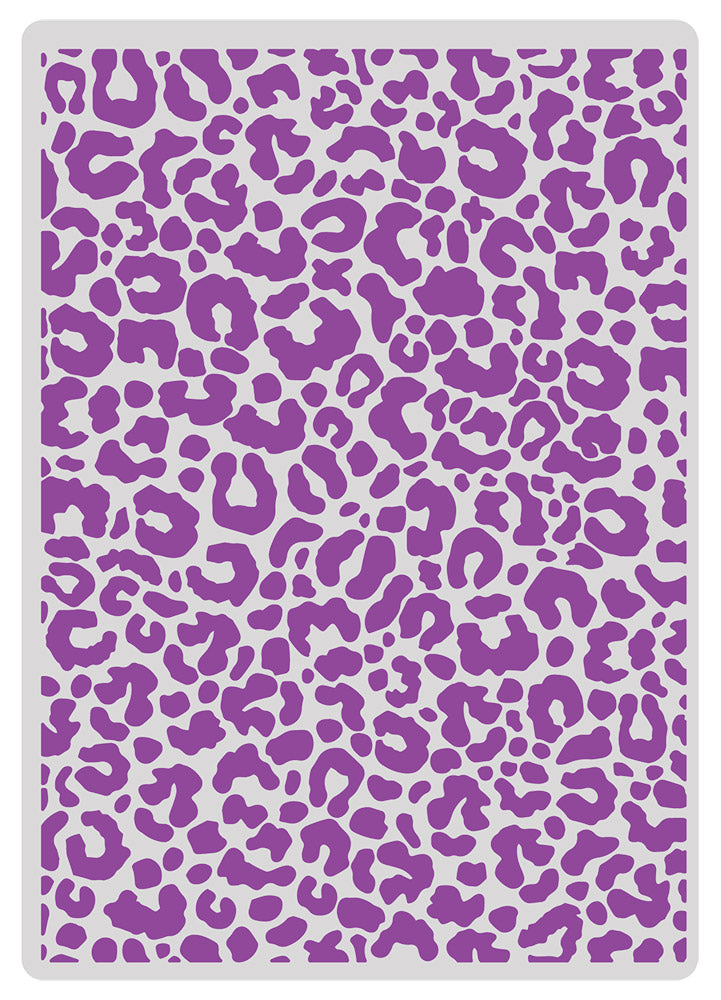 Gemini 5 x 7" 2D Textured Embossing Folder - Leopard Print