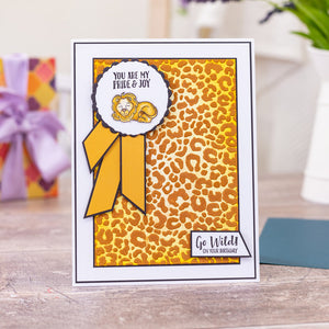 Gemini 5 x 7" 2D Textured Embossing Folder - Leopard Print