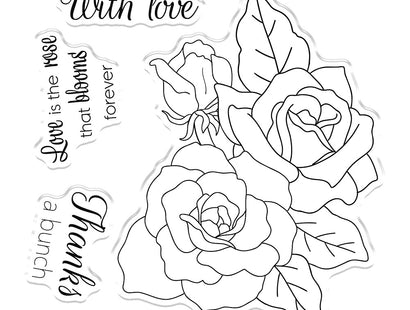 Gemini Colourable Create a Card Stamp & Die - Sweet Roses