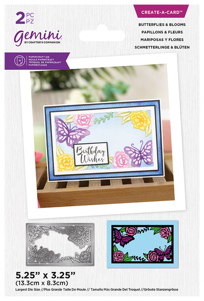Gemini Create-a-card Paper Piecing Die – Butterflies and Blooms