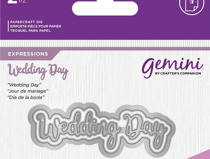 Gemini Expressions Metal Die - Wedding Day