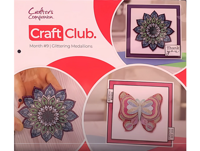 Crafter's Companion Craft Club - Glitter Medallions