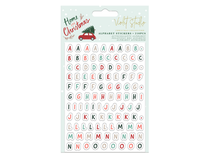 Christmas Alphabet Stickers - Violet Studio