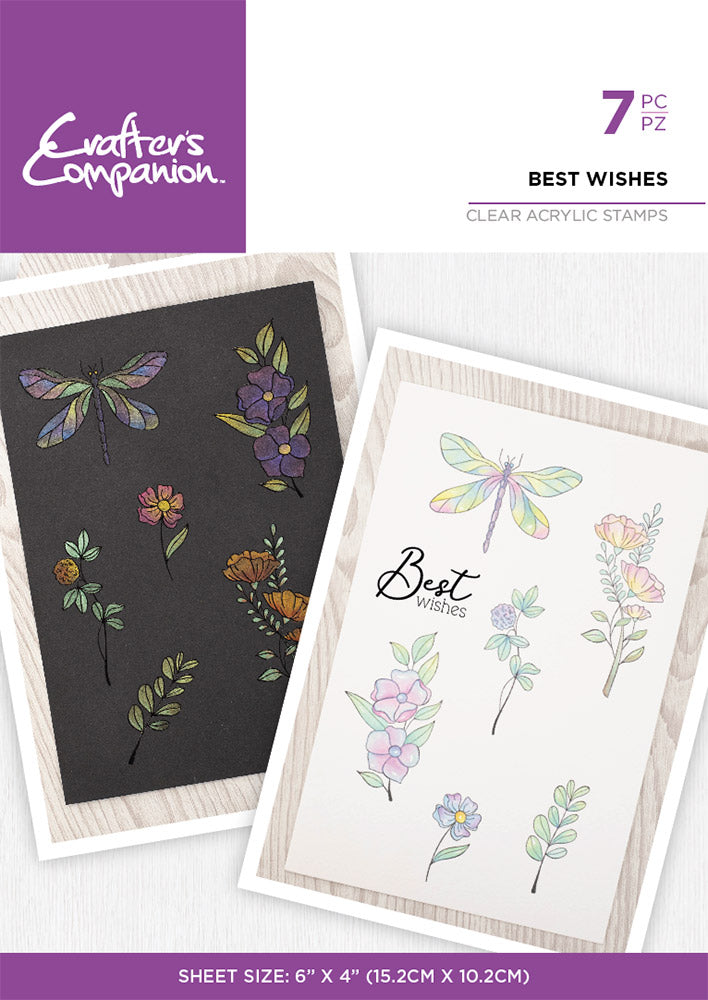 Crafter s Companion Watercolour Clear Acrylic Stamps Collection