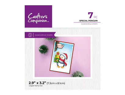 Crafter's Companion Photopolymer Stamp - Special Penguin