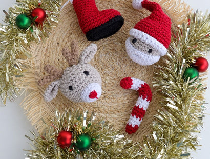 Hoooked Crochet Kit - Christmas Ornaments