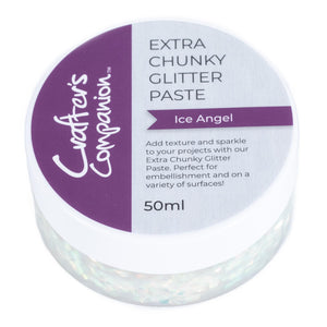 Crafter's Companion Chunky Glitter Paste with Stencils Collection