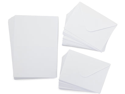 Crafter's Companion 5"x 7" White Card & Envelopes - 100 Piece