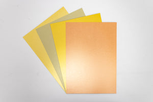 Crafter's Companion Centura Pearl Metallic A4 36 Sheet Pack - Precious Golds