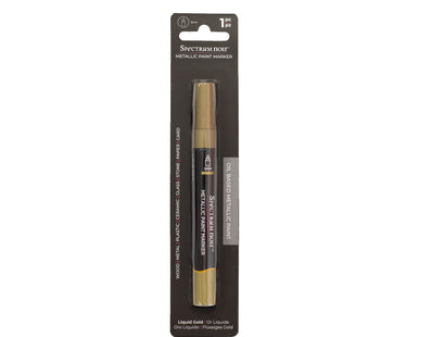 Spectrum Noir - Metallic Paint Marker (1pc) – Liquid Gold - 3mm Bullet Nib