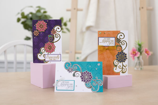 Crafter's Companion Monthly Craft Kit - Grande Floral Swirl Dies