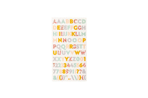 Alphabet Stickers Rainbow Blooms - Violet Studios