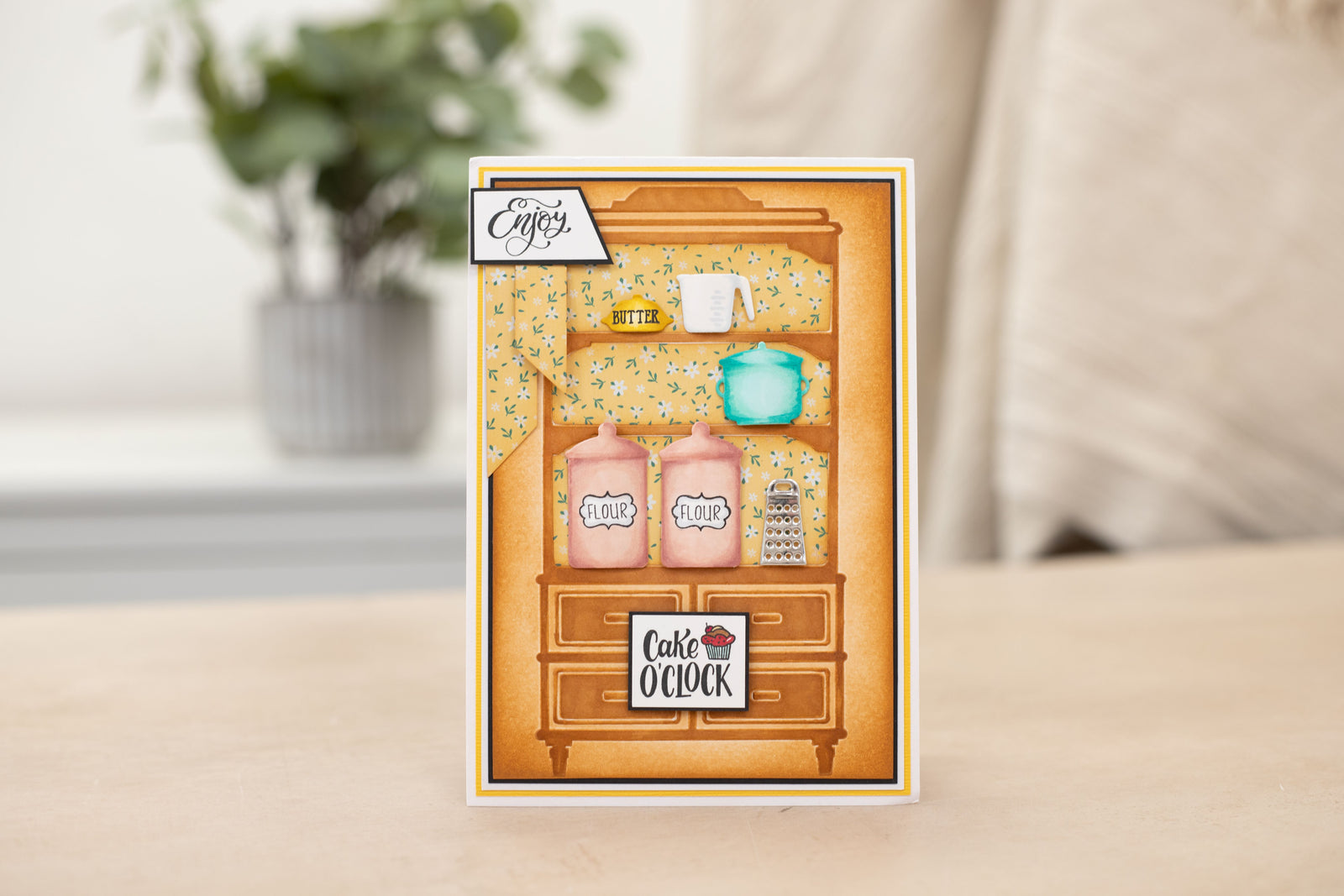 Crafter's Companion Kitchen Collection - 2D Embossing Folder 5"x7" - Kitchen Pantry