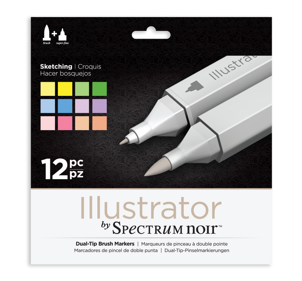 Illustrator by Spectrum Noir 12 Pen Set - Sketching